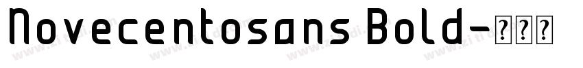 Novecentosans Bold字体转换